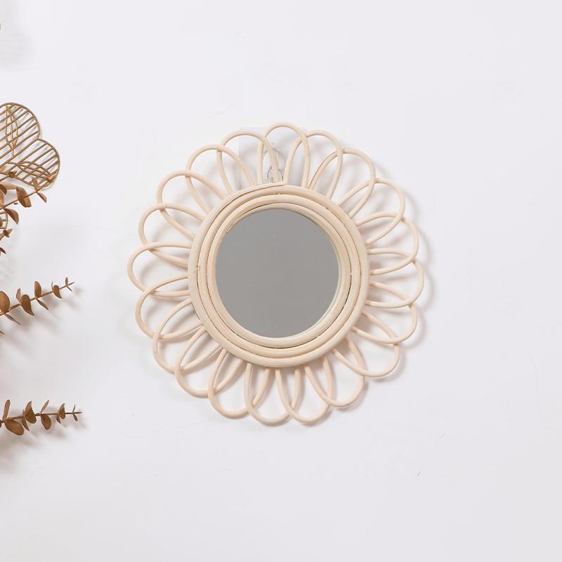 

Тканое зеркало из ротанга, плетение виноградной лозы, декоративное зеркало ручной работы