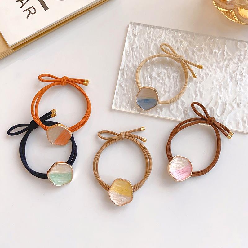 

3 шт., темперамент, простая резинка для волос во французском нишевом стиле, изысканная повязка на голову с геометрическим рисунком, резинка для волос в стиле девушки Мори, резинка для волос