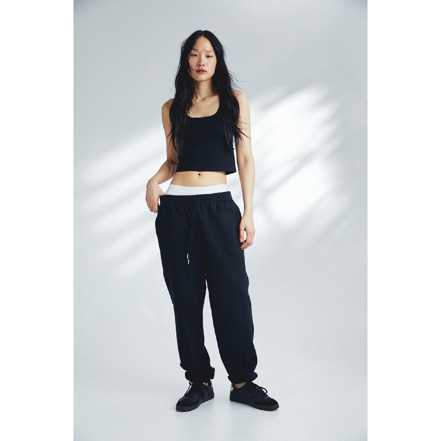 

Cotton Blend Sweatpants XS чорний