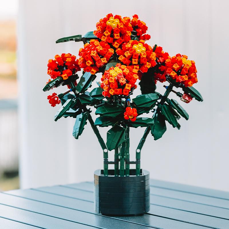 Building Blocks, Biomimetic Flowers, Horse Tassels, Potted Plants, Bedroom Decorations To Enhance Focus
