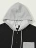 Men's Solid Color Waffle Knit Hooded Cardigan Jacket 2025
