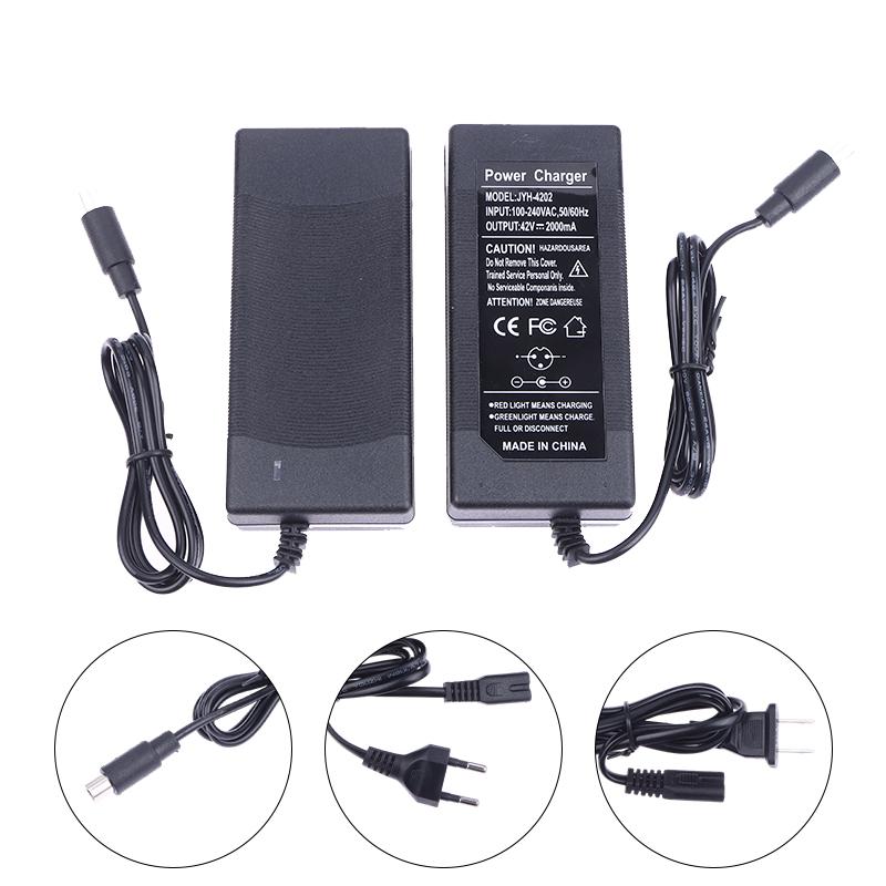 Lithium Battery Charger for Electric Scooter M365, 42V 2A Power Adapter Replacement