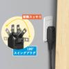 KIMOC Extension Cord 3m Black 1 Port 15A 125V 1500W Power Cable 3m Outlet 1 Port 180 Degree Swing Plug Power Tap 3m Fire Prevention Insulated Cap Incl