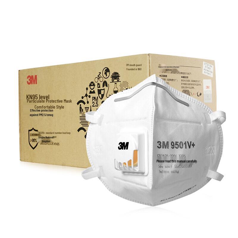 3M KN95 Valved Respirator Mask 9501V+