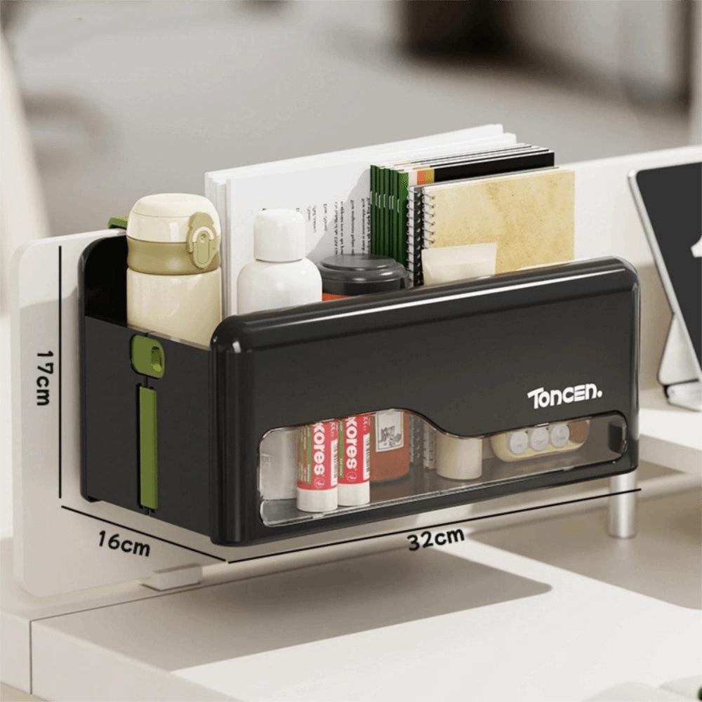 

New Foldable Desk Organizer No-Drill Wall Mount Storage Box Multi-Color Hanging Office Storage Hook Living Room Bedside чёрный