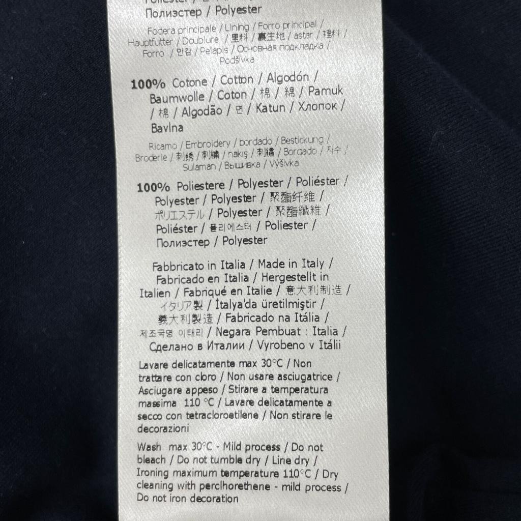 FENDI FAF661 AN5W Black x White x Blue Logo Sweat Parka tops M Black x white x blueUsed