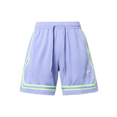 Solid Color Logo Print Lace-Up Shorts Women Shorts Purple DH7326-569