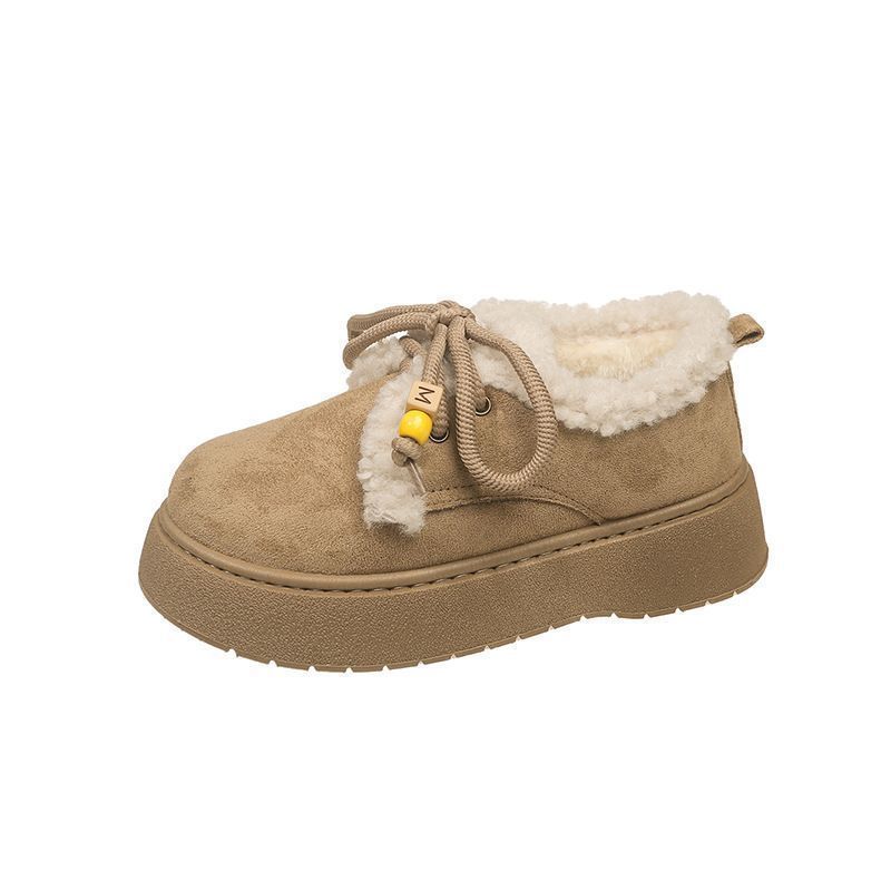 2025 Autumn and Winter New Fashion Versatile Comfortable Casual Warm Women Cotton Shoes Internet Celebrity Explosion Velvet Cotton Shoes Children