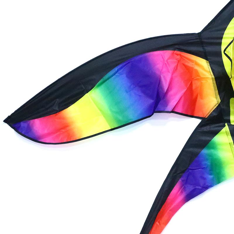 Zmee de păsări curcubeu mari, cu linie de mâner, țesătură din nailon