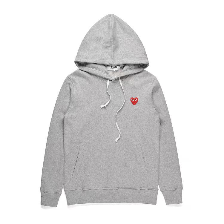 Chuan Jiu 2024 A/W Heart Hoodie: Unisex Stand Collar Zipper Pullover with Drawstring Hood
