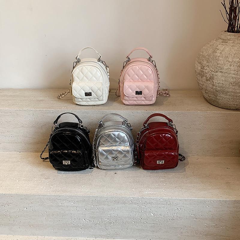 New Fashion Niche Popular Diamond Backpack Versatile Multi-purpose Single Shoulder Double Shoulder Women's Bag