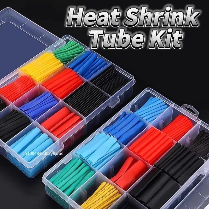 Insulation Sleeving Heat Shrink Tube Thermoresistant tube Kit Polyolefin Heat Shrink Tubing Wire cable Waterproof Shrink 2:1