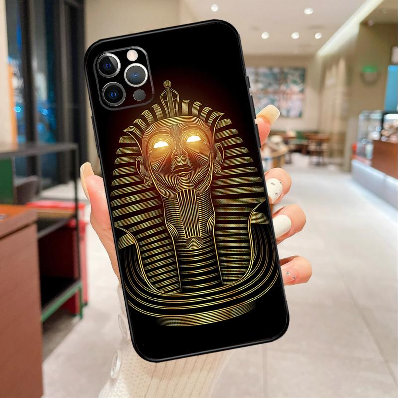 Ancient Egypt Pharaoh Phone Case For iPhone 16 15 14 11 12 13 17 Pro Max mini 15 Plus 16e 17 Air Protective Cover