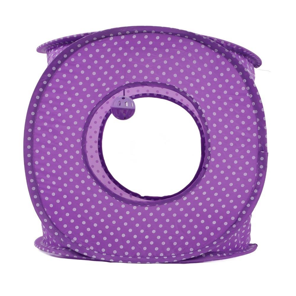 Collapsible Cat Tunnel Maze 3 Holes Cat House Tent Easy to Carry Cat Tunnel Bed Indoor Cats