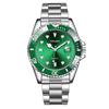 SICONE Watch Men's Green Water Ghost Steel Belt Calendar Quartz Watch