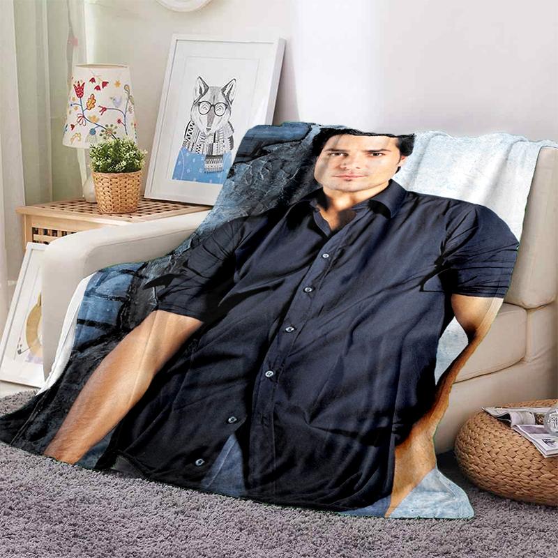 3D Print Chayanne Puerto Rican Latin Pop Gift Blanket,Soft Throw Blanket for Home Bedroom Bed Sofa Travel Picnic Cover Kids