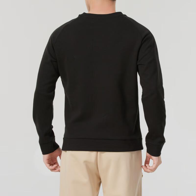 Puma Loose Fit Round Neck Casual Long Sleeve Sweatshirt Men Tops Black 687551-01