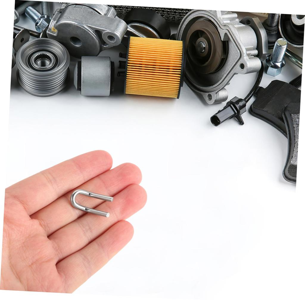 PAMINGONO 4 Pcs Stainless Steel Motorcycle Spring Hooks U-Shaped Fasteners for Improved Performance