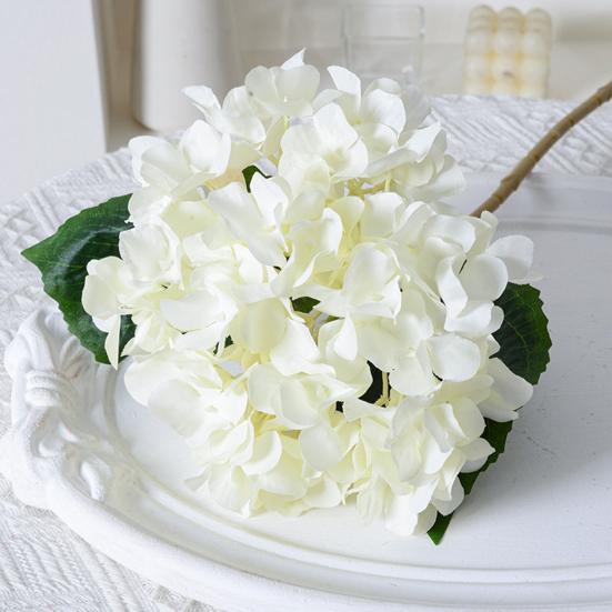 Yousheng Artificial Hydrangea Flowers Faux Hydrangea Blooms with Stem UV Resistant Artificial Flowers for Outdoors Vase Wedding Bouquets Centerpieces
