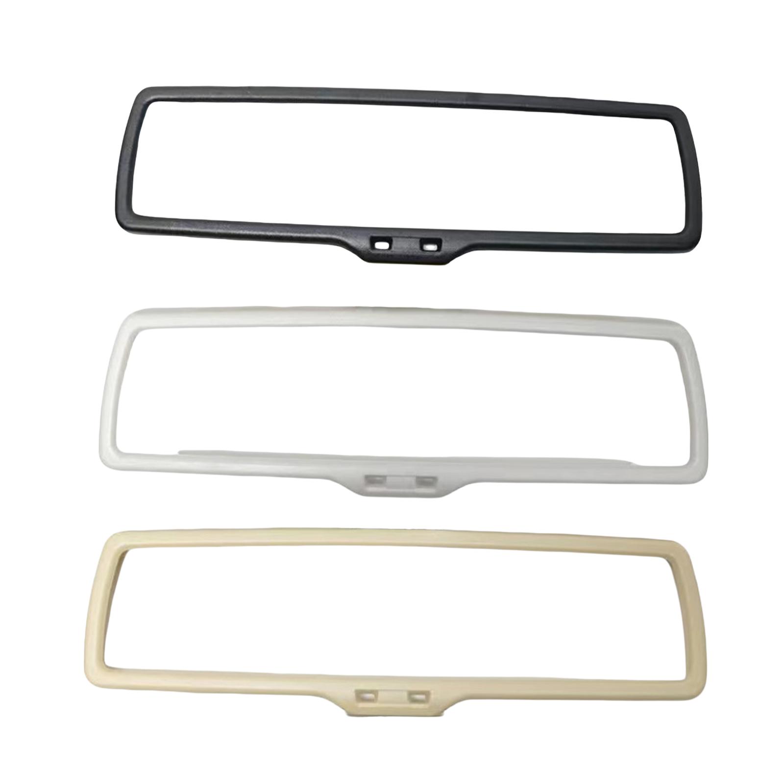 

Car Interior Restoration Beige Interior Mirror Frame Black Interior Trim Part Cover Car Interior Accessory Easy Installation сірий колір