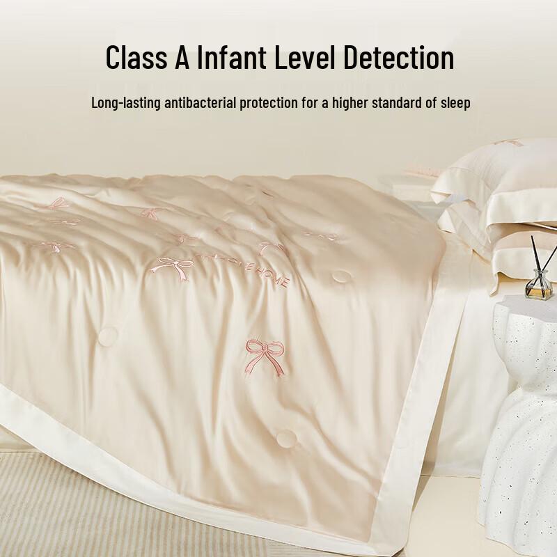 HLA Antibacterial Machine Washable Ice Silk Summer Quilt