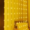 3X3M 300 LED PVC Waterfall Curtain Fairy Light Meteor Shower Rain String Light Water Flow Icicle Light For Wedding Party Decor