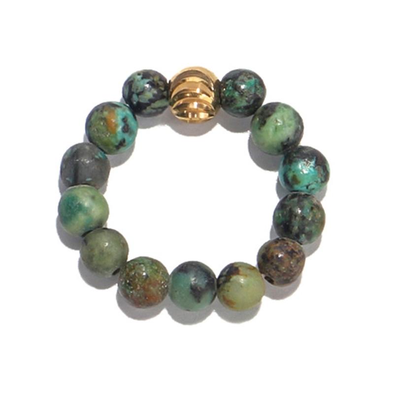 

Beaded Elastic Rope Ring Adjustable Ring Simple Crystal Ring Vintage Handmade Fashion Ring for Women Friendship 1