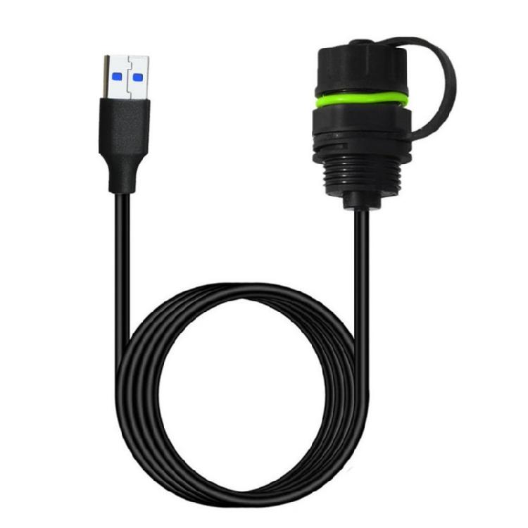 

Speed USB Coupler USB3.0 Panel Mount Nylon Shell IP68 Waterproof Rating for Industrial Machinery USB Extension Cord 1