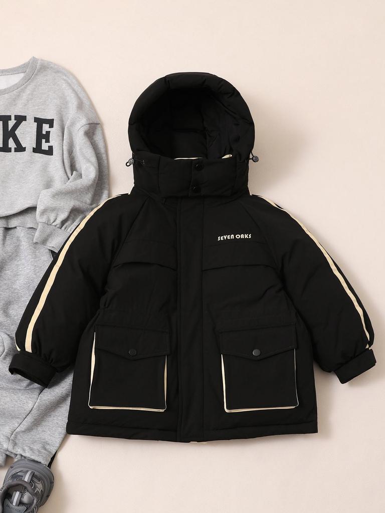 Girls' Winter Down Jacket: Mid-Length, Thickened, 90% Down, Suitable for Medium and Large Sizes - Style 2025.