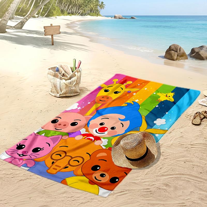El Payaso Plim Plim Beach Towel, Soft Absorbent Quick‑Dry Towel for Beach Pool Swimming Travel Home