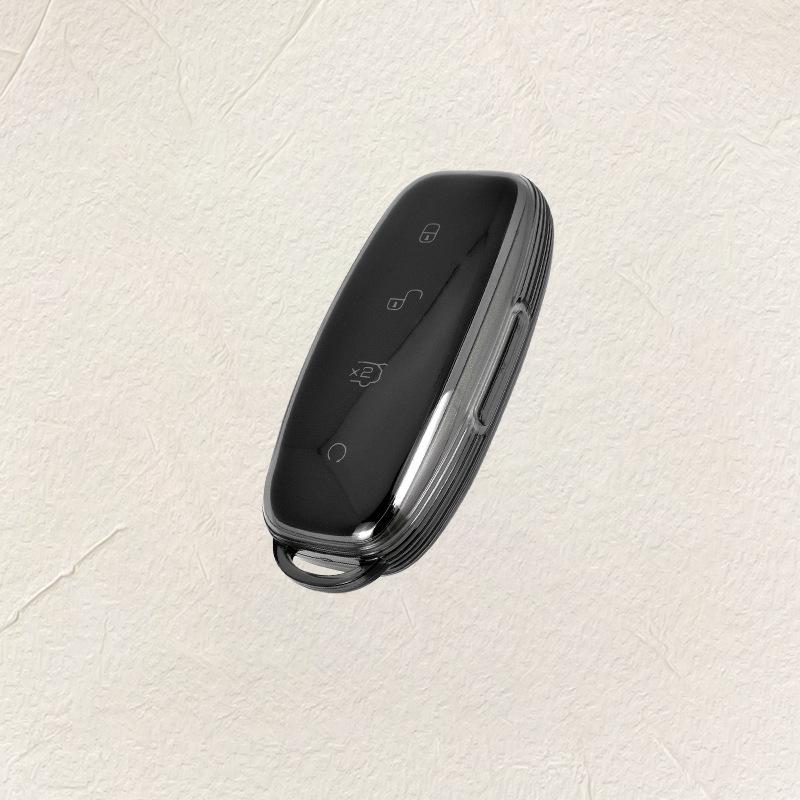 Denza D9 TPU Transparent Car Key Cover - Anti-Fall Protective Shell Accessory