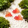 Peixe Miniatura Yousheng para Artesanato Mini Peixe Dourado Falso Estatueta Peixe Sintético de Resina Minúsculo Modelo para Acessórios de Jardim de Fadas Micro Paisagem Terrário