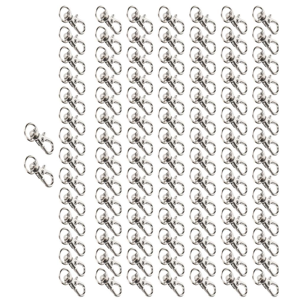 100PCS Bag Lobster Clasp Alloy Lanyard Snap Hook Lobster Claw Clasp DIY Luggage Accessories