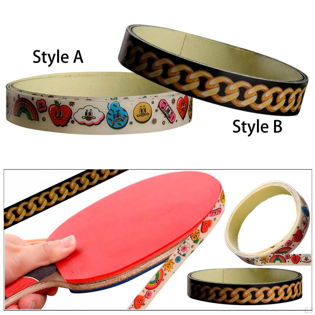 Kantband för bordtennisracket, 8,5 mm bredd Skydd Gummi och Racketblad