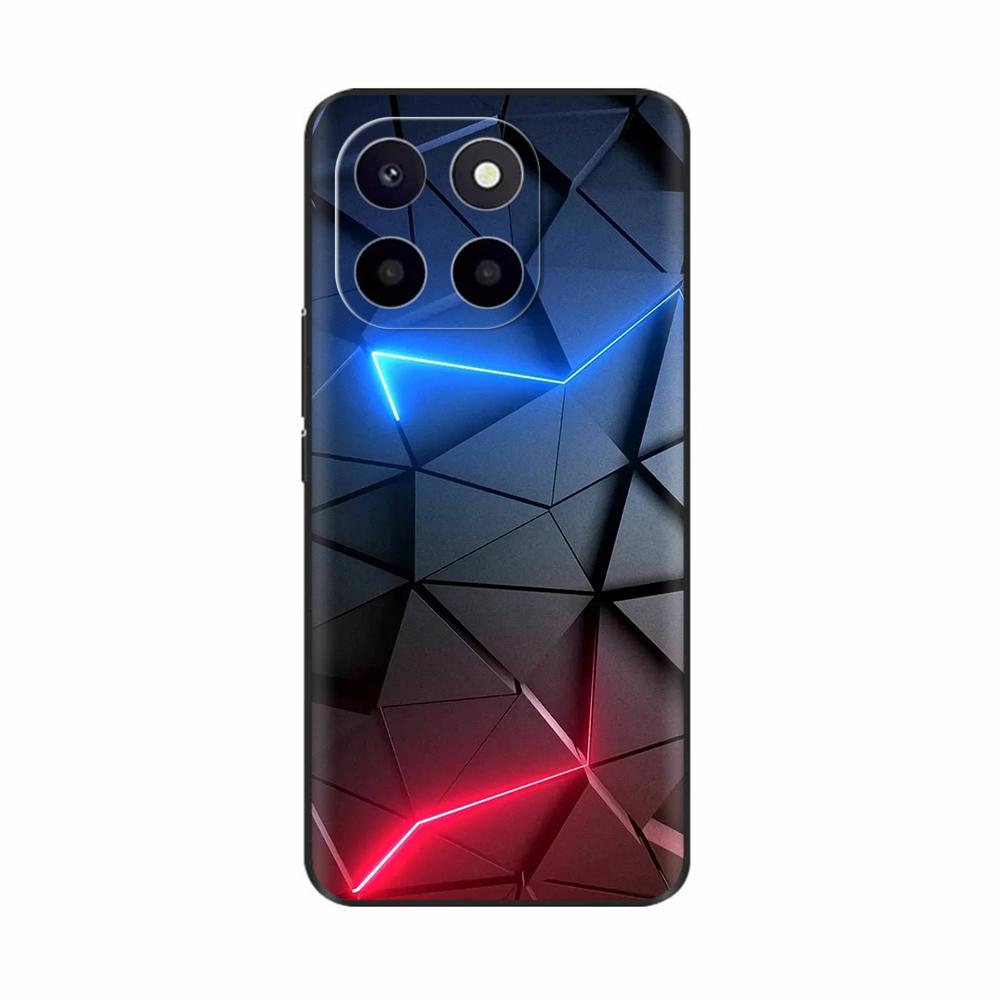 Pro Honor X6c Pouzdro Roztomilé TPU Silikonové Pouzdra na Telefon Pro Honor X6c Zadní Kryt HonorX6c X 6C Tištěná Květina Měkký Silikon Coque Fundas