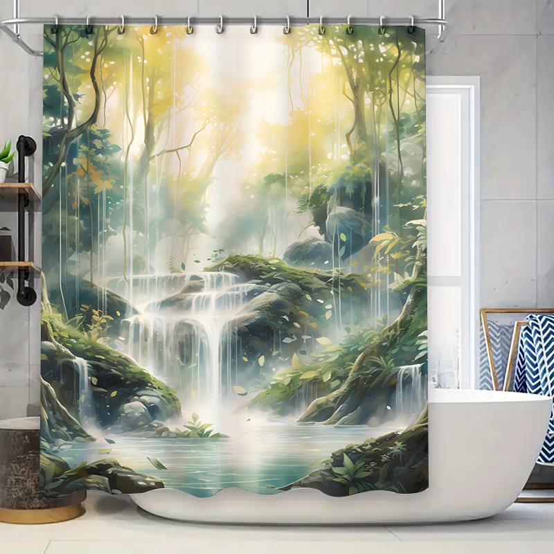 Kitchen Decor Shower Curtain Cat Box Print Home Is Where Your Cat Is White Black Waterproof Polyester Customizable Size: 60x72 i 90x180cm