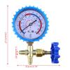 220PSI  500PSI Professional Air Conditioning Refrigerant Recharge Pressure Gauge Manometer