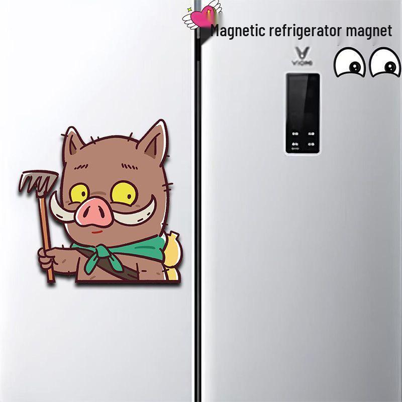 Waveland Cute Cartoon Fridge Magnet – Little Monster Decor & Fan Support Gift