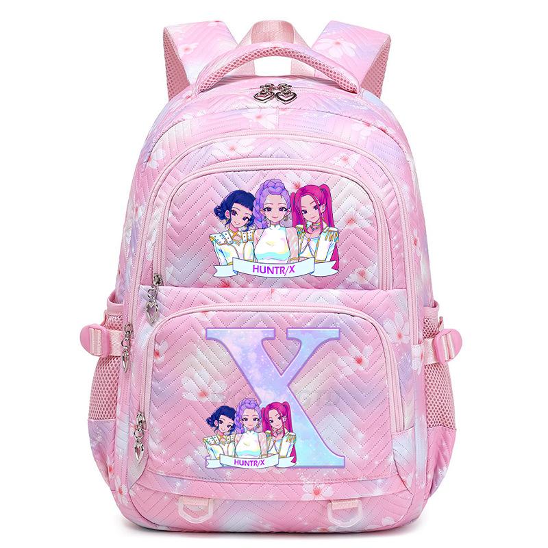 Kpop Anime Aufdruck 26 Buchstaben Rucksack Große Kapazität Mittelschüler Lässige Schultasche