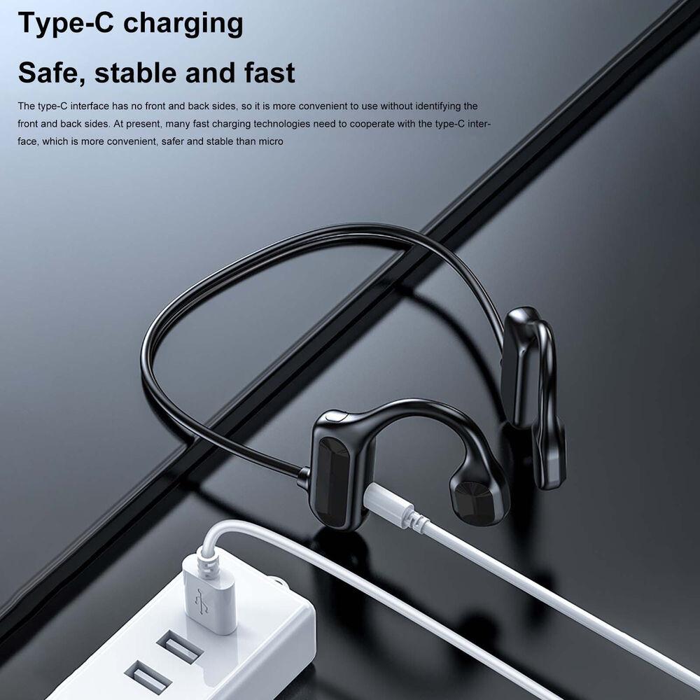 Universal Concept Bone Conduction Hanging Neck Ear Headphones BL09 Wireless Bluetooth 5.2 Headset Earpiece Sport Headset