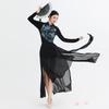 Women's Chinese Fan Dance Costume: Retro Qipao Style with Classical Jazz Influence