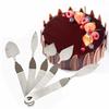 Set of 5 Stainless Steel Palette Knives, Cake Spatulas, Feather Leaf, Chocolate, Mousse, Baking Utensils