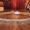 Ethnic Style Retro Rivet Leather Belt with Rhinestone Inlays for Women