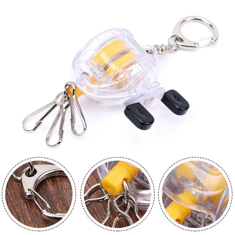 Quick Hanging Fishing Reel Key Chain Retractable Fly Fishing Key Ring Tackle Gifts