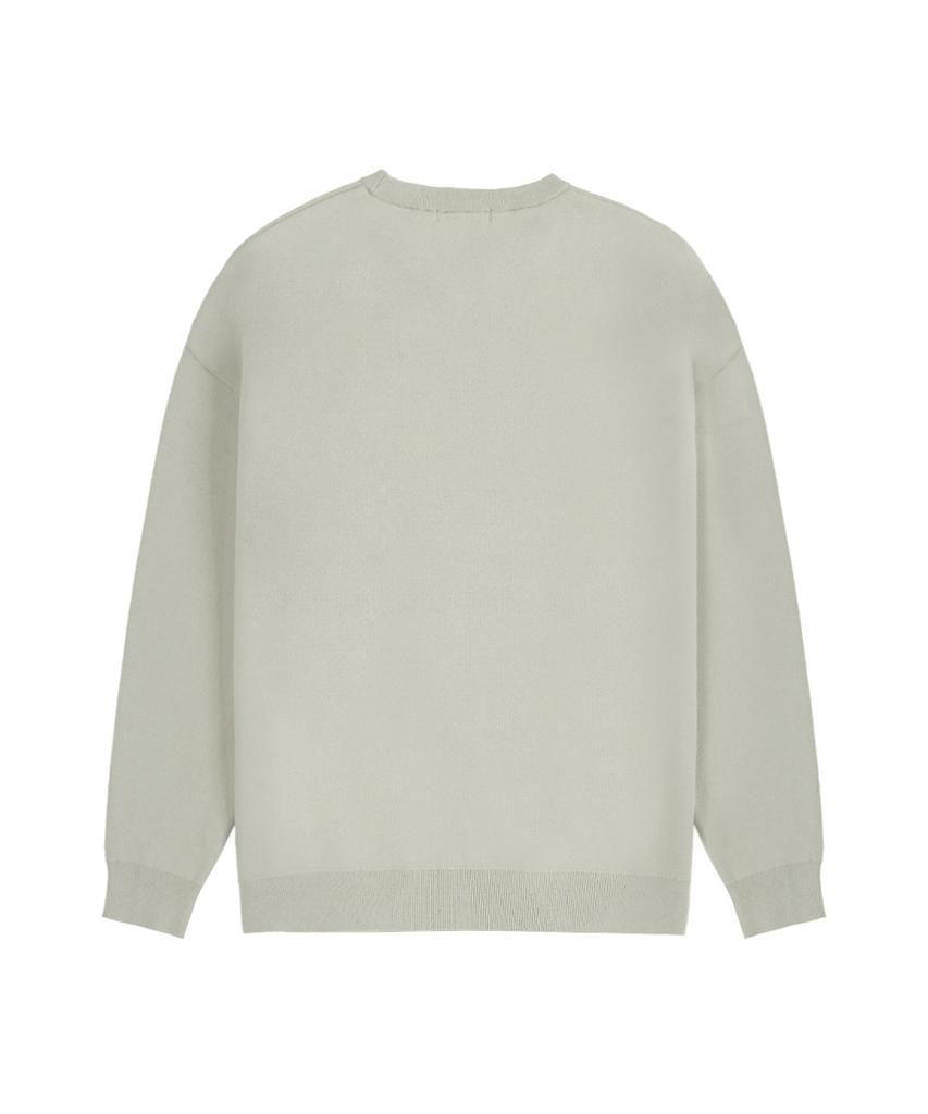 DRAW FIT Soft Essential Round Knit [Toasty Grey]