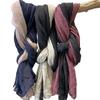 New High-end Color-blocking Sun Protection Large-size Cotton and Linen Hand Warm Shawl Versatile Linen Retro Scarf for Women