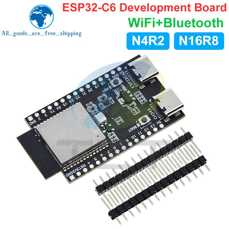 ESP32-C6 ESP32 WiFi+Bluetooth Internet des Objets Double Type-C Carte de Développement Cœur ESP 32 ESP32-C6-DevKit C Pour Arduino