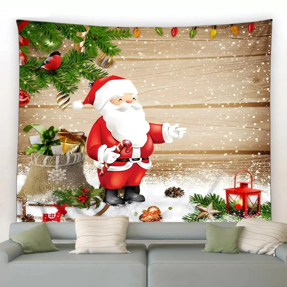 Christmas Cute Snowman Tapestry Bedroom Living Room Home Christmas Decoration Tapestry