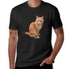 Cute Cat TShirt Short Sleeve Tee Quickdrying Blanks Aesthetic Clothes Mens T Shirts Casual Stylish