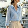 Moda dame ocazional primăvară toamnă imprimeu culoare uni mâneci lungi cu gât POLO Bluze și cămăși